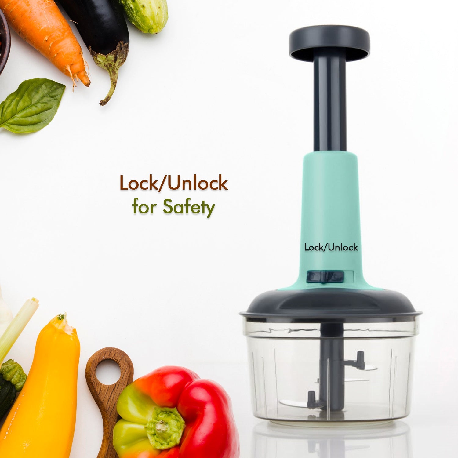 5902 PUSH CHOPPER MANUAL FOOD CHOPPER AND HAND PUSH VEGETABLE CHOPPER, CUTTER, MIXER SET FOR KITCHEN WITH 3 STAINLESS STEEL BLADE. DeoDap 5902 PUSH CHOPPER MANUAL FOOD CHOPPER AND HAND PUSH VEGETABLE CHOPPER, CUTTER, MIXER SET FOR KITCHEN WITH 3 STAINLESS STEEL BLADE. DeoDap